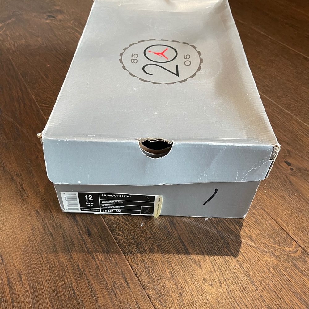 Exclusive vintage Jordan 14s black and red sz 12 - Picture 3 of 8